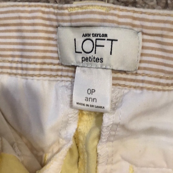 Light Yellow Pants LOFT - Picture 3 of 3